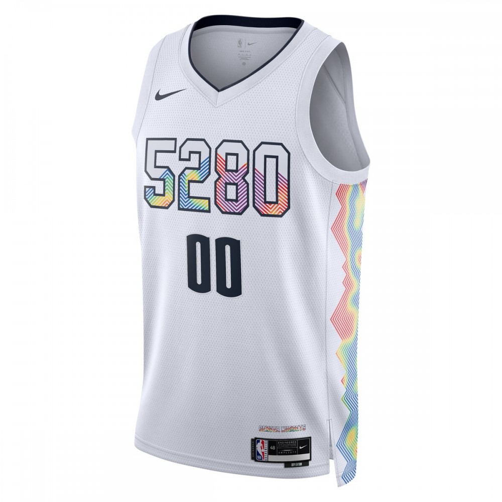 Denver Nuggets Unisex 2024/25 Custom Swingman Jersey - City Edition - White-Pro Kit Vault | Brand New 26/27 Sports Jerseys